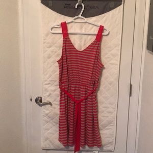 Red & grey Guess dress